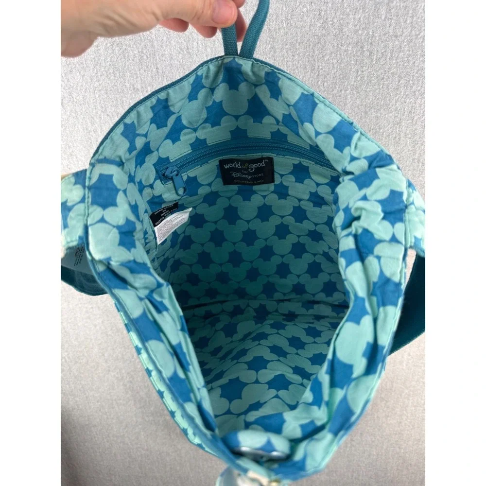 NWT‎ Vintage 2009 Disney World of Good Mickey Mouse Teal Crossbody Shoulder Bag